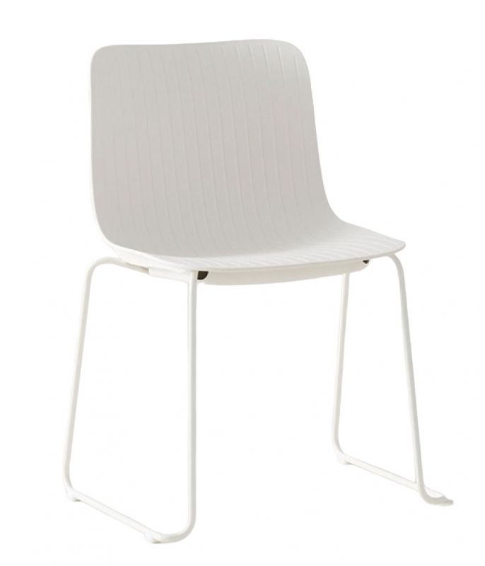 Dragonfly chair Sled base without armrests Segis SINGLE PIECE